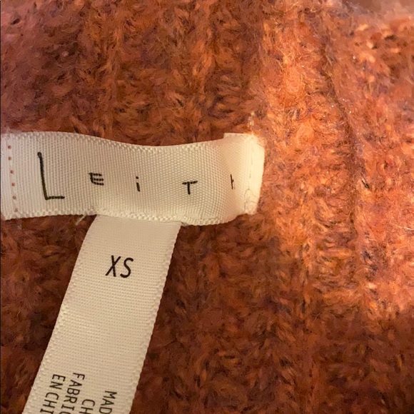 Leith Mock Neck Sweater Raspberry - Picture 8 of 8